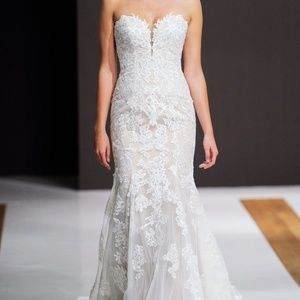 Mark Zunino Size 10 Strapless Wedding Dress